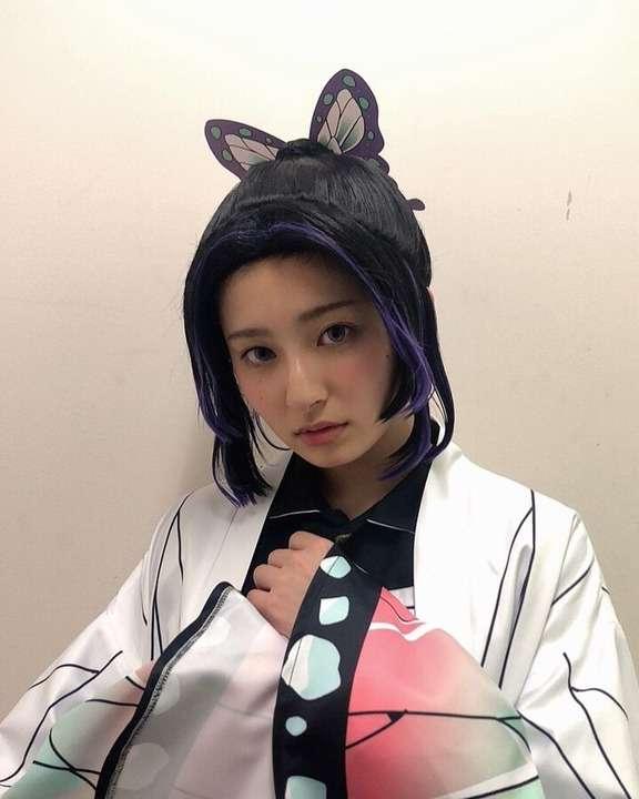 公式ブログ より 胡蝶しのぶコスプレがかわいい吉川愛 吉田里琴 あげてけ